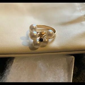 18k pearl ring